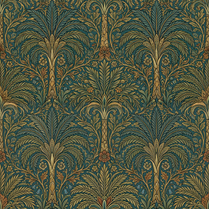 Victorian Palm Trees Fabric - Shop now at American Fabric Prints