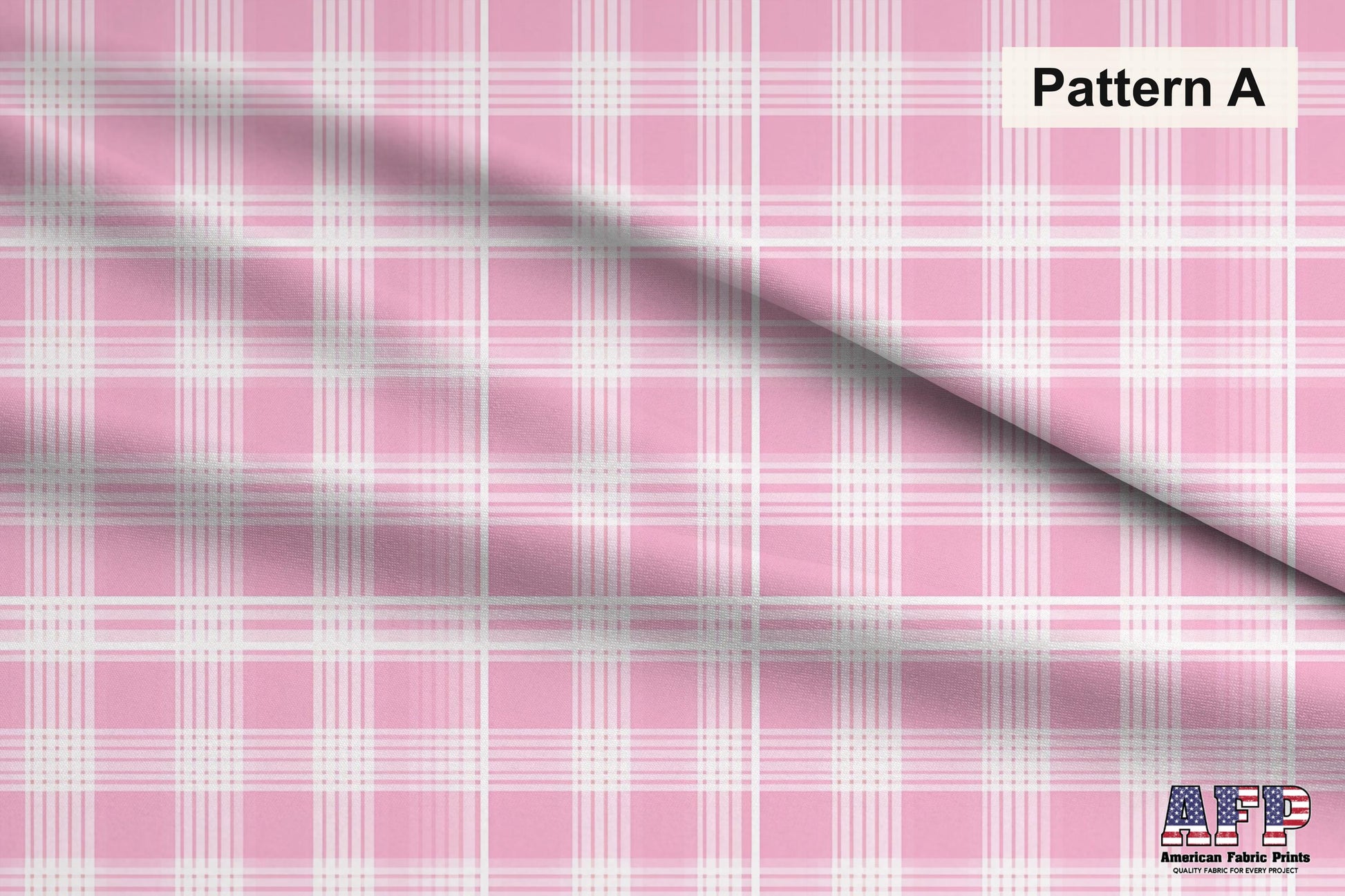 Pink Plaid 2 Fabric Bundle Set - Shop now at American Fabric Prints