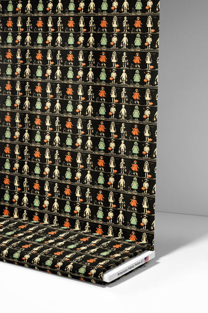 Vintage Halloween Children Fabric - Shop now at American Fabric Prints