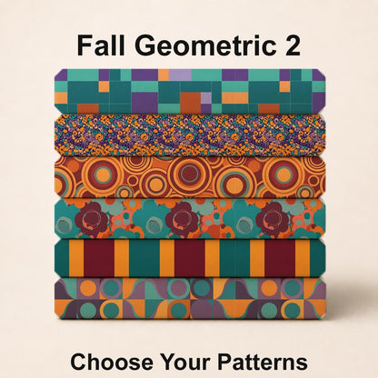 Fall Geometric 2 Fabric Bundle Set - Shop now at American Fabric Prints