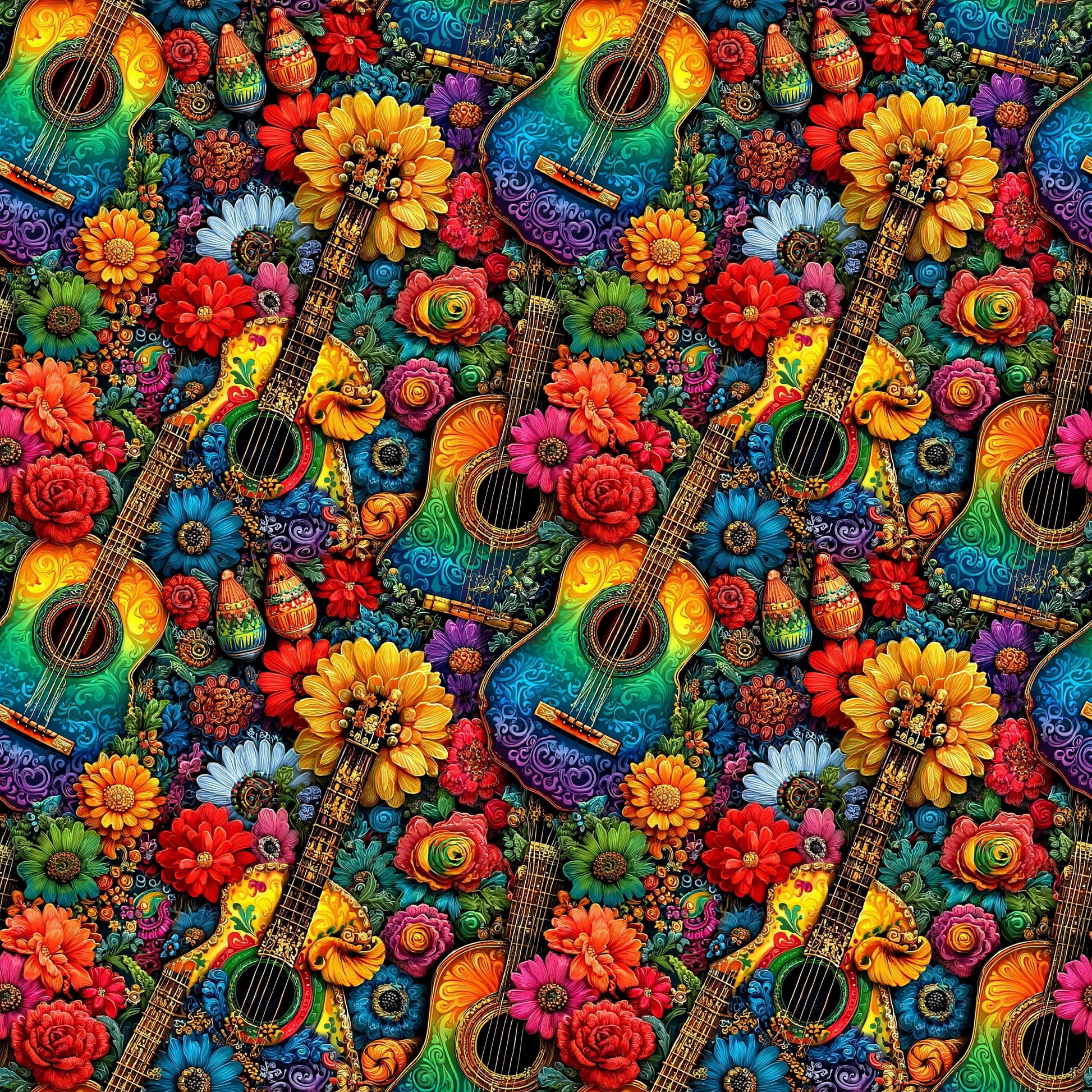Musical Fiesta Fabric - Shop now at American Fabric Prints