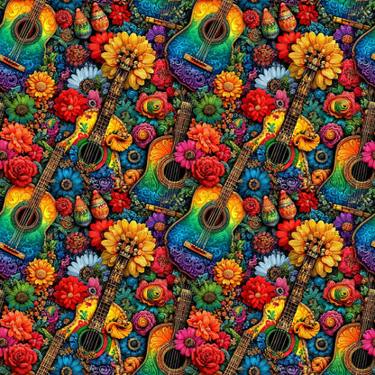 Musical Fiesta Fabric - Shop now at American Fabric Prints