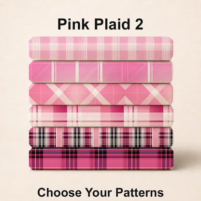 Pink Plaid 2 Fabric Bundle Set - Shop now at American Fabric Prints