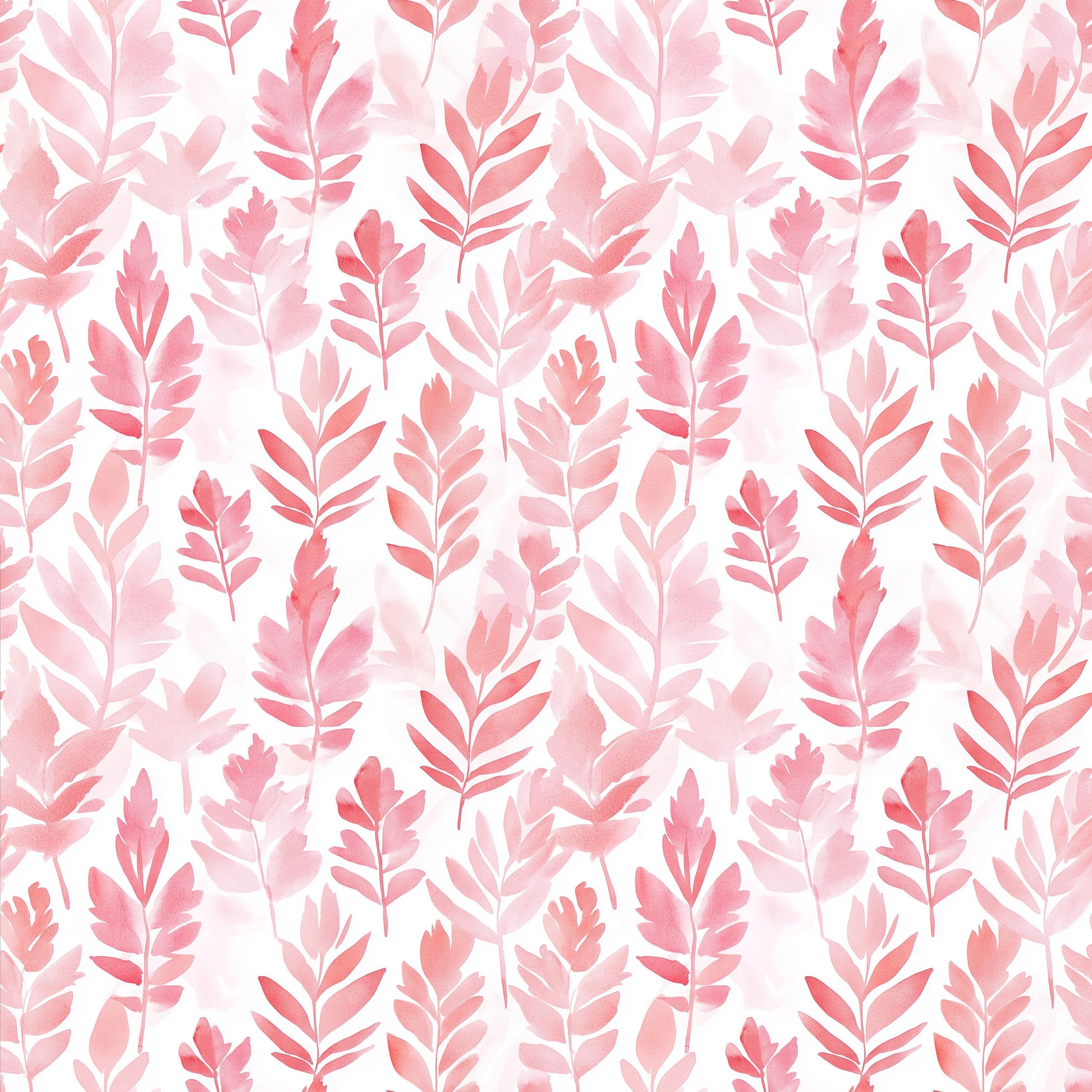 Preppy Watercolor Leaves Fabric - Shop now at American Fabric Prints