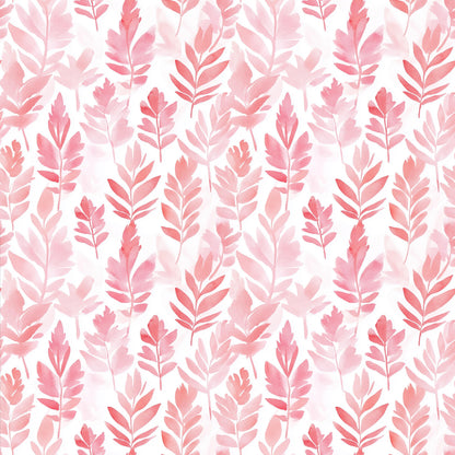 Preppy Watercolor Leaves Fabric - Shop now at American Fabric Prints