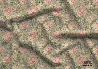 Pink Peony Floral Fabric - Shop now at American Fabric Prints