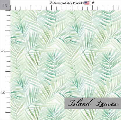 Tropical Quilt Fabric | Island Fabric Coordinates | Island Themed Cotton Fabric | Nursery Fabric | Made in USA | American Fabric Prints