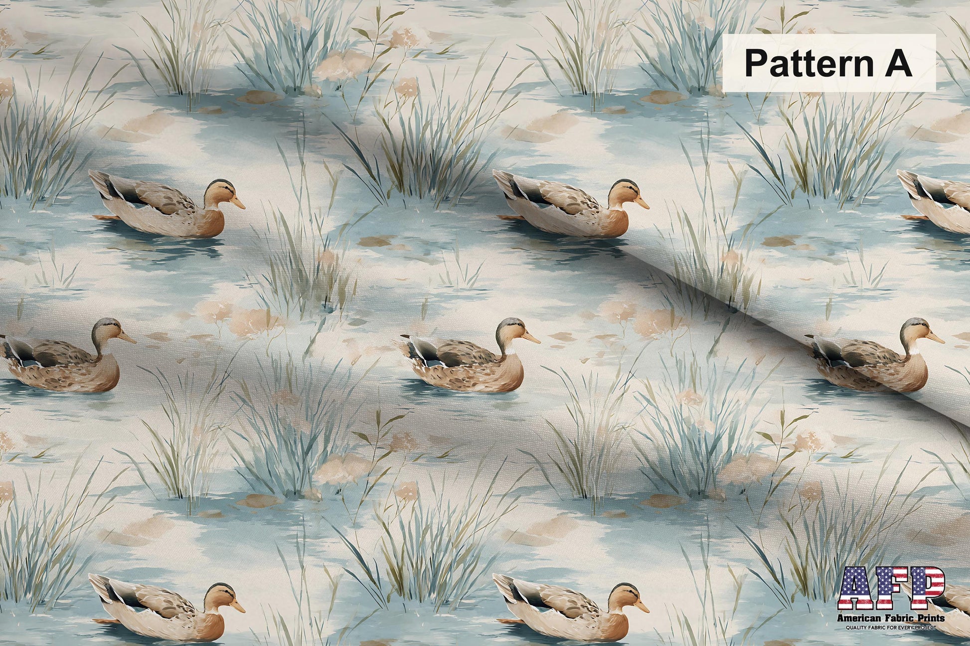 Watercolor Mallard Pond Fabric Bundle Set - Shop now at American Fabric Prints