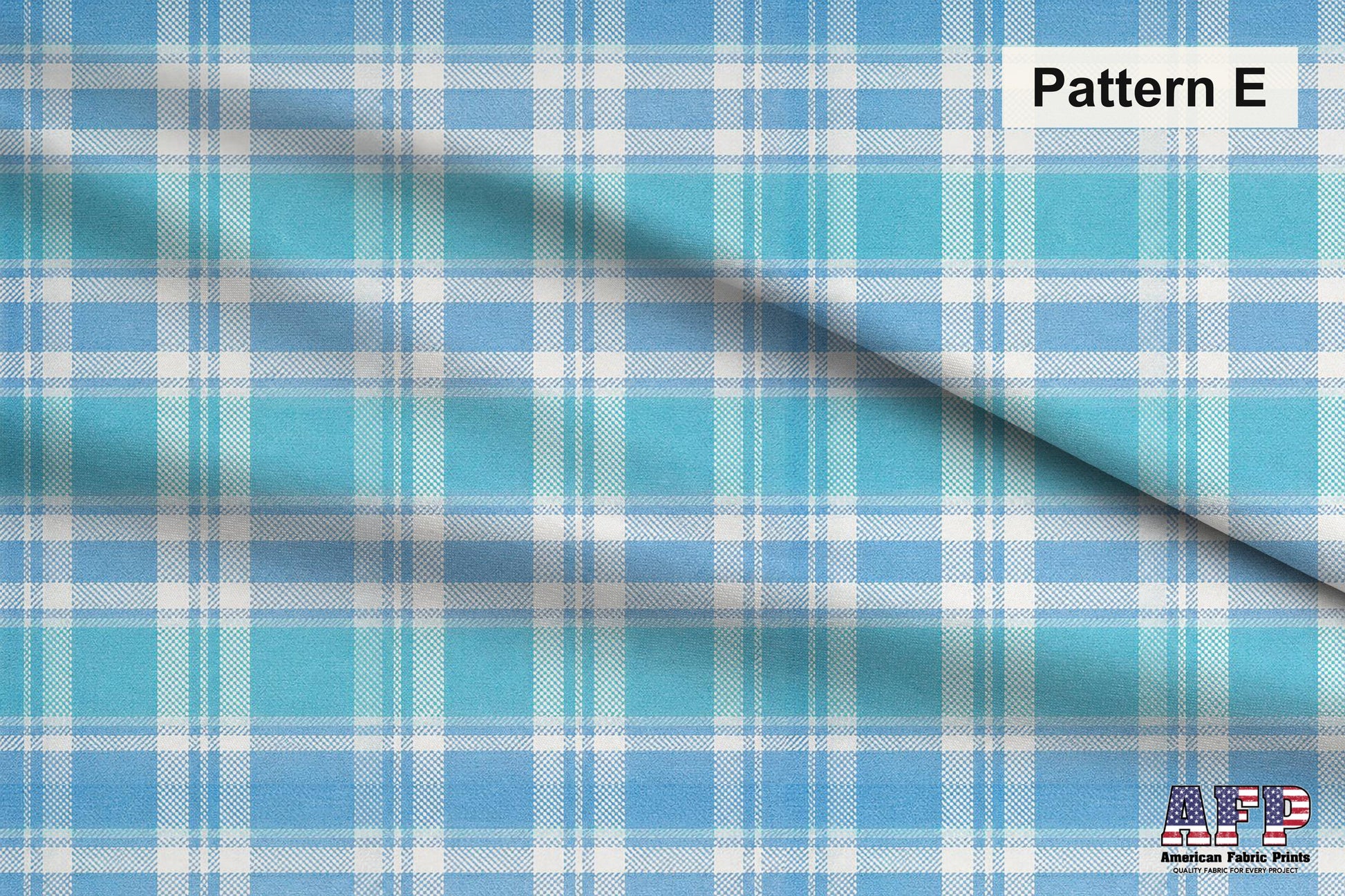 Azure Plaid 2 Fabric Bundle Set - Shop now at American Fabric Prints