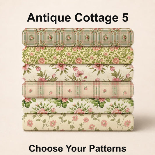 Antique Cottage 5 Fabric Bundle Set - Shop now at American Fabric Prints