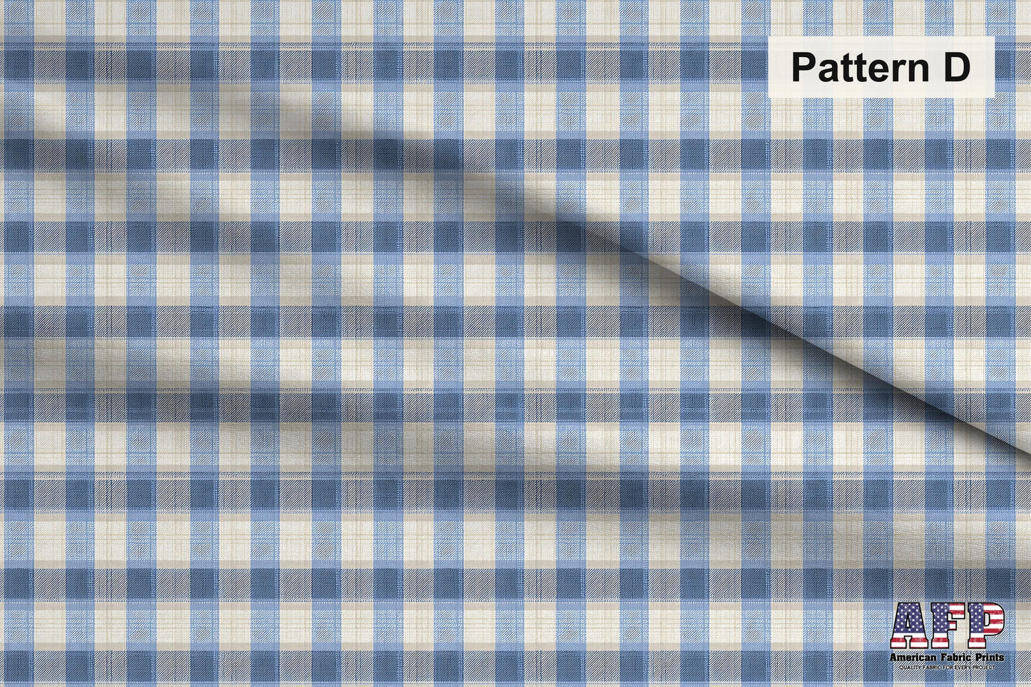 Country Blue Gingham Fabric Bundle Set - Shop now at American Fabric Prints