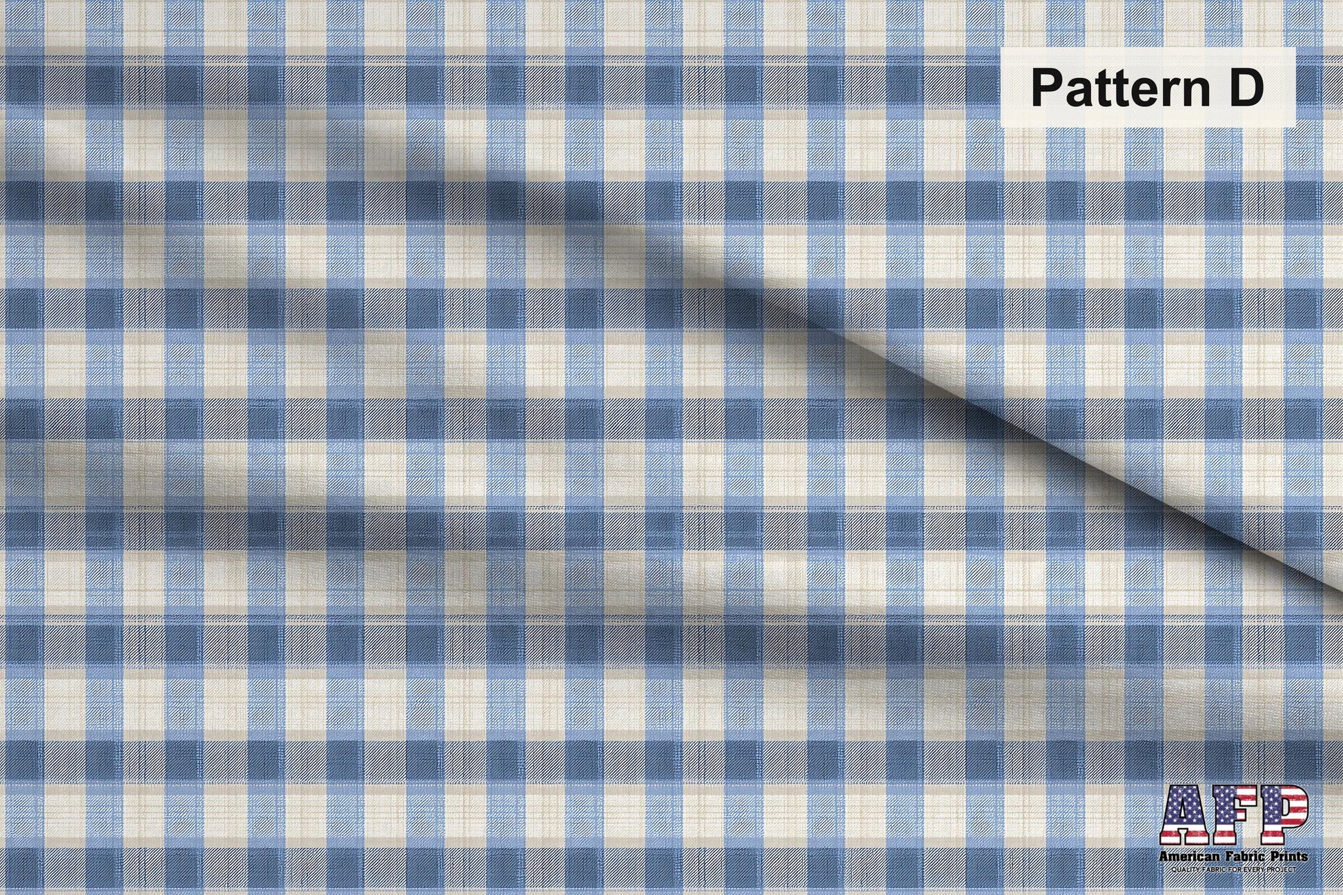 Country Blue Gingham Fabric Bundle Set - Shop now at American Fabric Prints