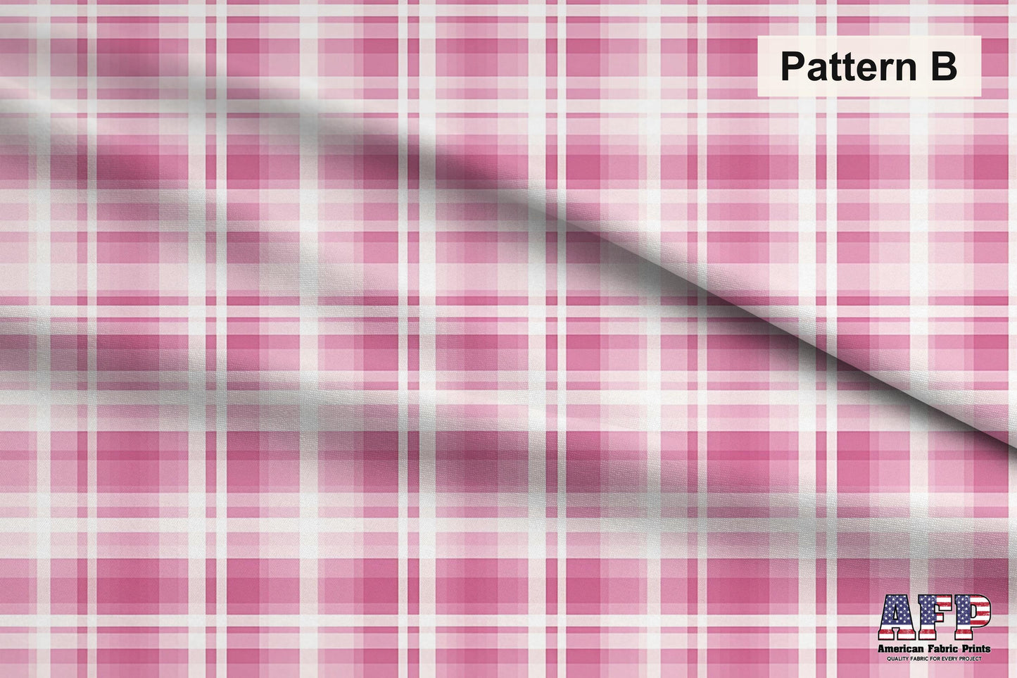 Pink Plaid 1 Fabric Bundle Set - Shop now at American Fabric Prints