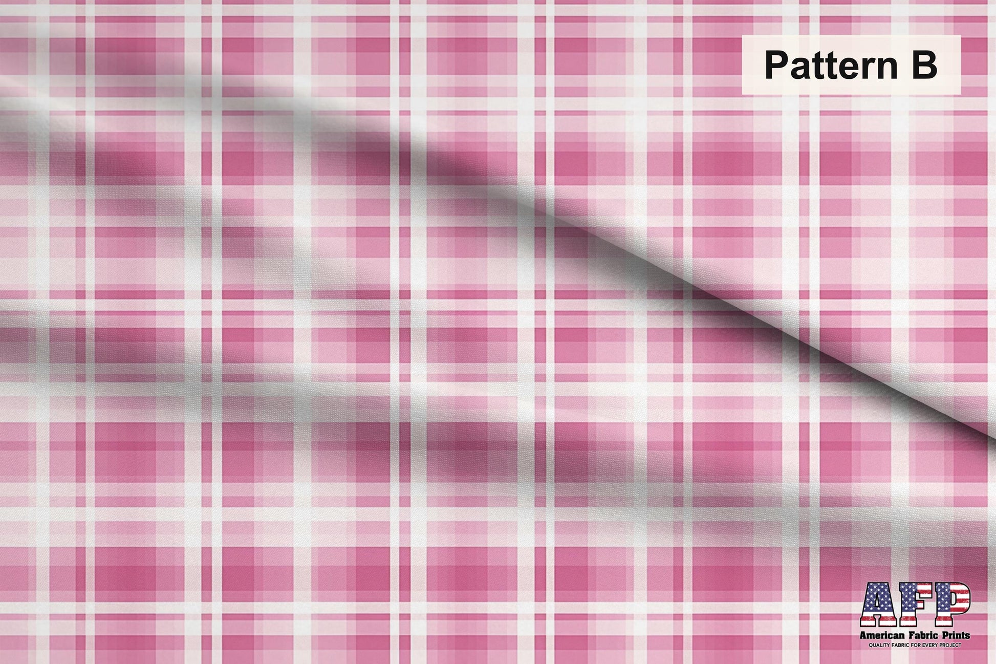 Pink Plaid 1 Fabric Bundle Set - Shop now at American Fabric Prints