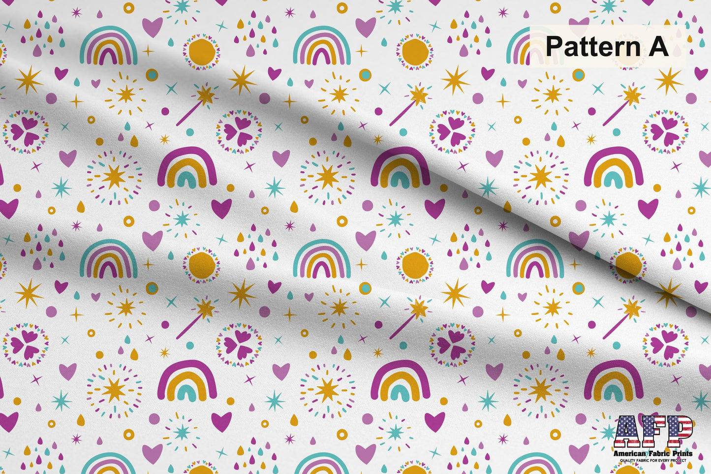 Whimsical Unicorn Fabric Bundles. Choose Your Patterns. Pattern A. Shop now at American Fabric Prints.