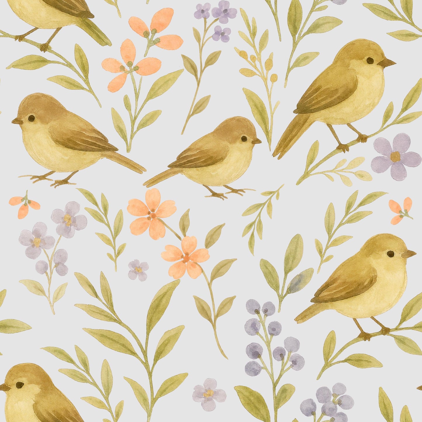 Tiny Birds Fabric - Shop now at American Fabric Prints