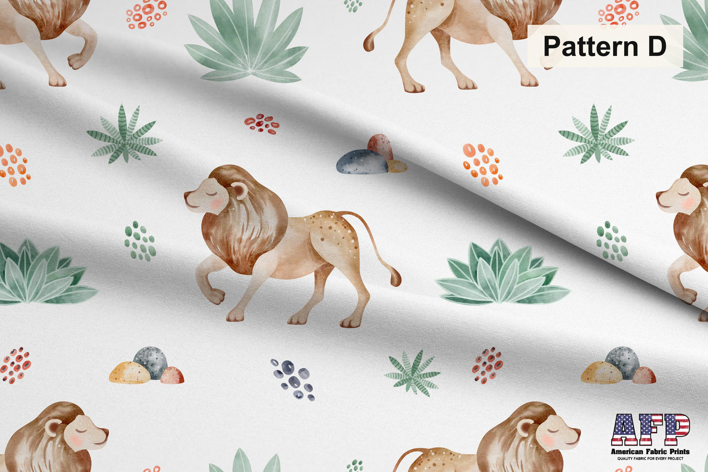Safari Animals 3 Fabric Collection. Shop now at American Fabric Prints.