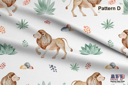 Safari Animals 3 Fabric Collection. Shop now at American Fabric Prints.