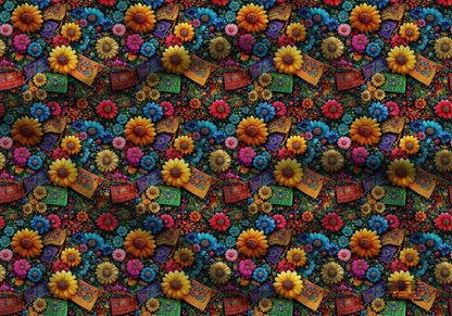 Fiesta Flowers Fabric - Shop now at American Fabric Prints