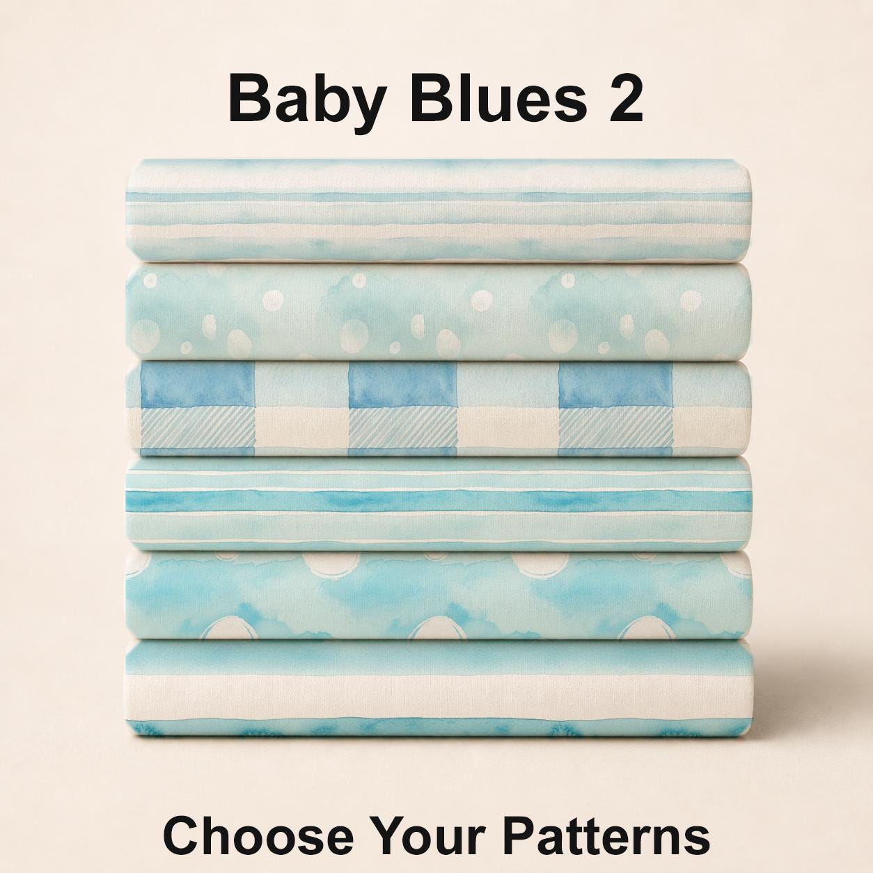 Baby Blues 2 Fabric Bundle Set - Shop now at American Fabric Prints
