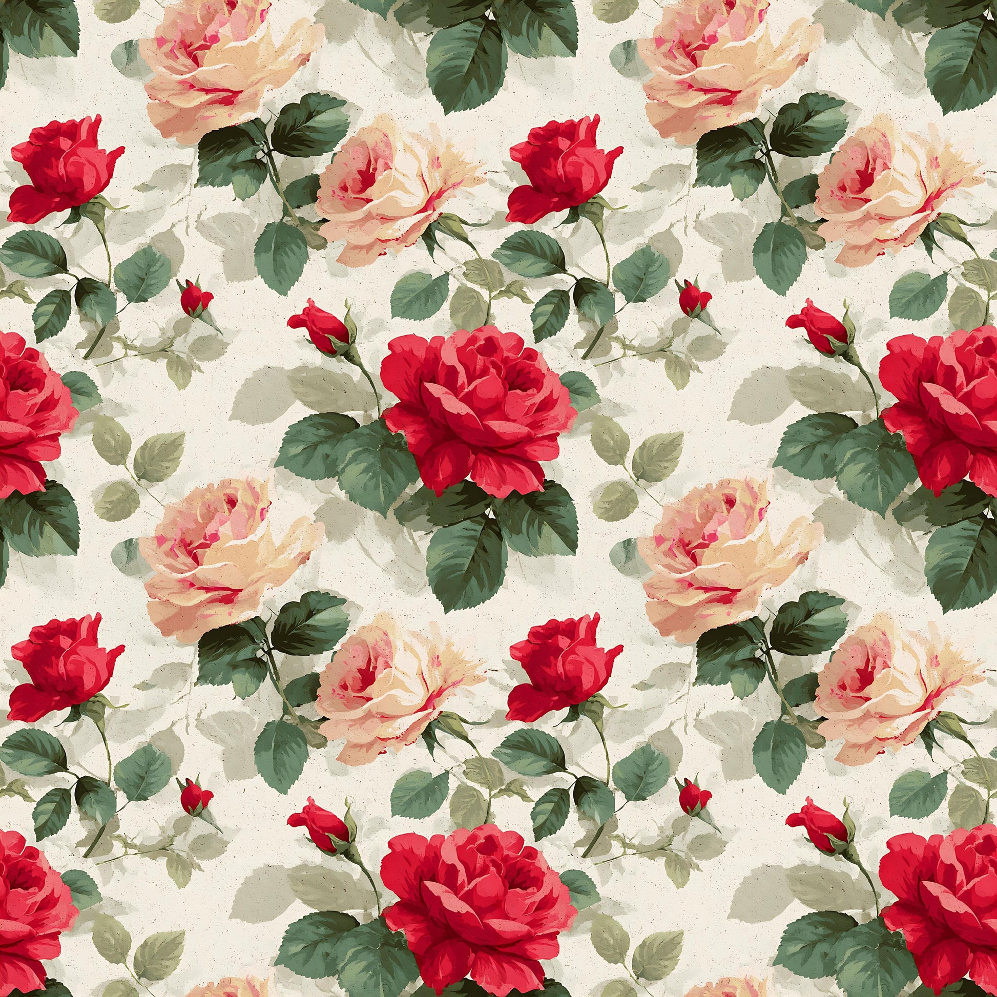 Red Floral Fabric - Shop now at American Fabric Prints