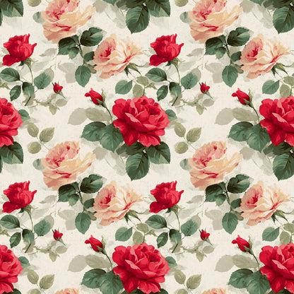 Red Floral Fabric - Shop now at American Fabric Prints