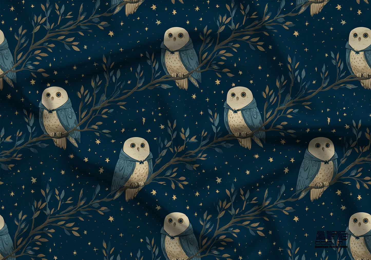 Whimsical Owl Fabric - Shop now at American Fabric Prints