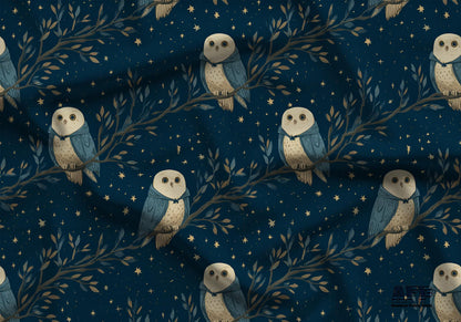 Whimsical Owl Fabric - Shop now at American Fabric Prints