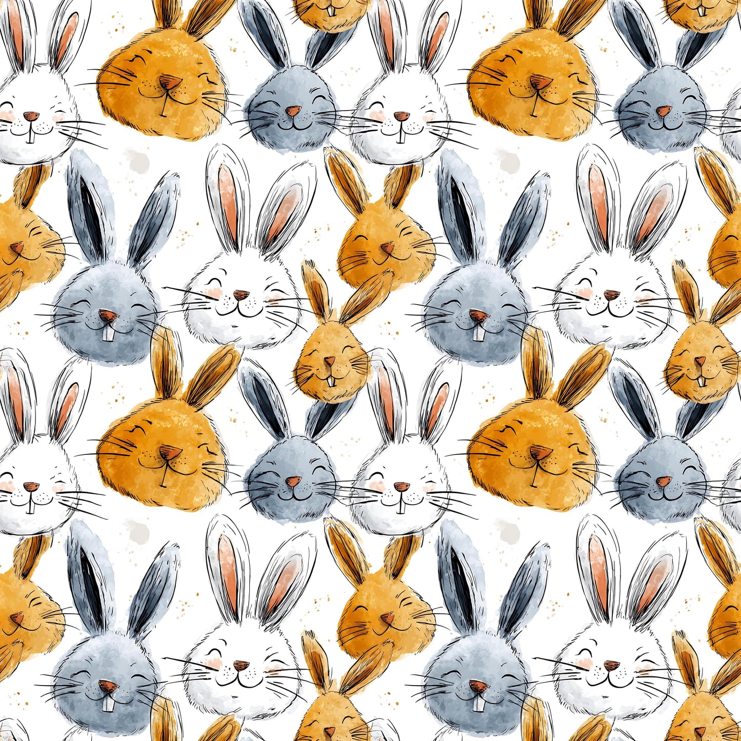 Happy Bunnies Fabric - Shop now at American Fabric Prints
