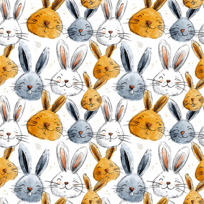 Happy Bunnies Fabric - Shop now at American Fabric Prints