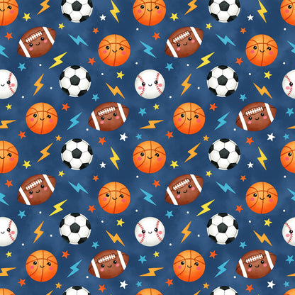 Smiling Sports Fabric - Shop now at American Fabric Prints