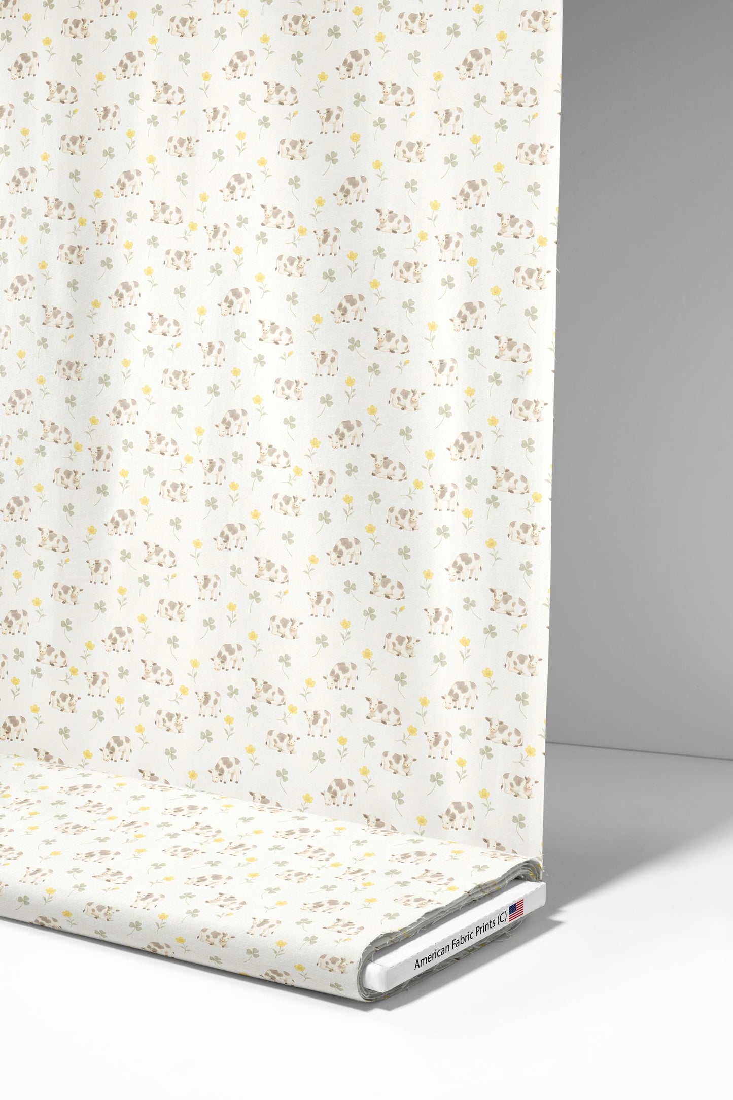 Cows and Clovers Fabric - Shop now at American Fabric Prints