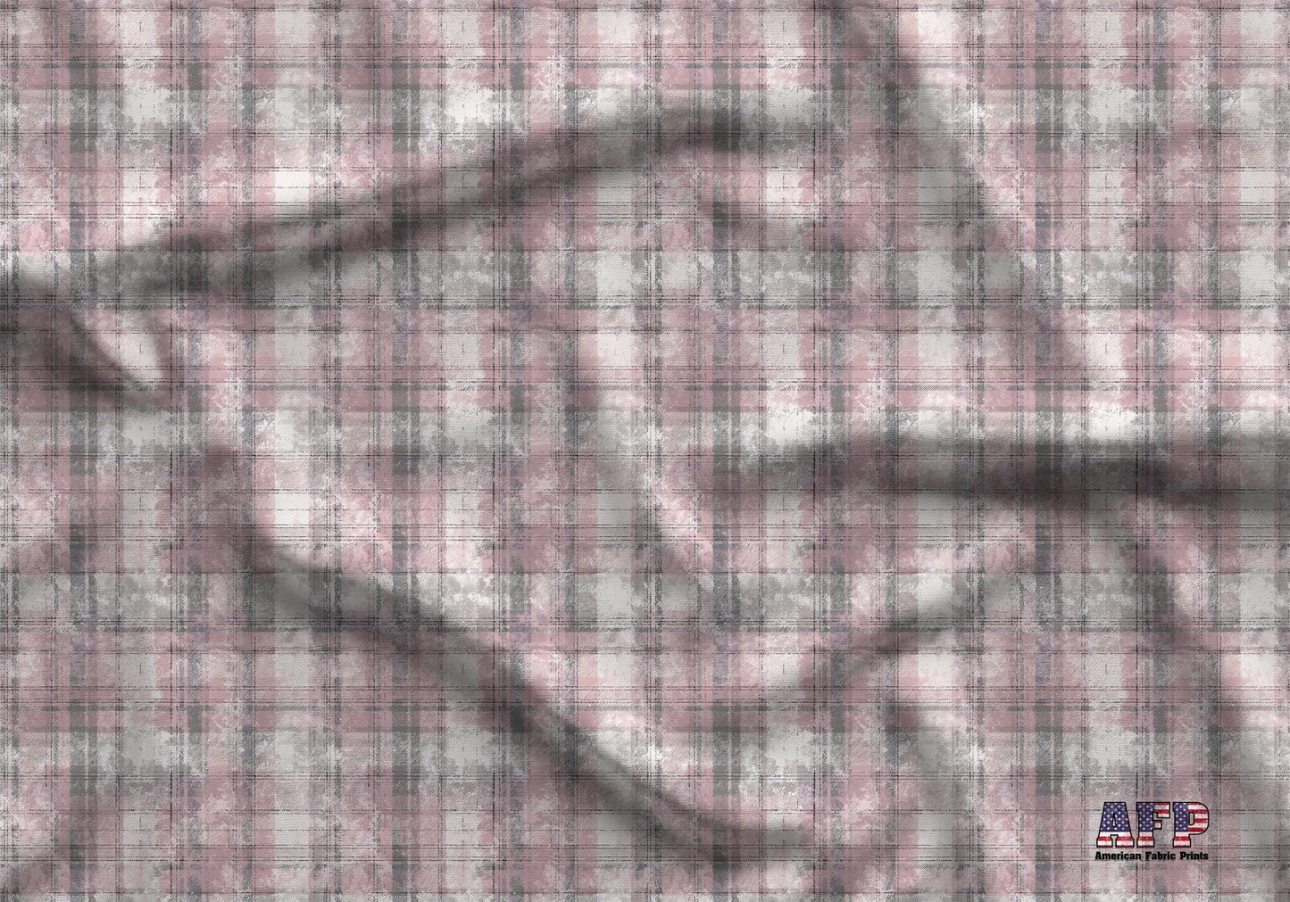 Pink Rustic Plaid Fabric - Shop now at American Fabric Prints