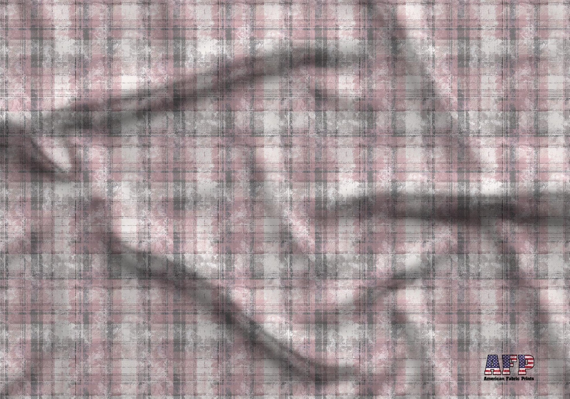 Pink Rustic Plaid Fabric - Shop now at American Fabric Prints