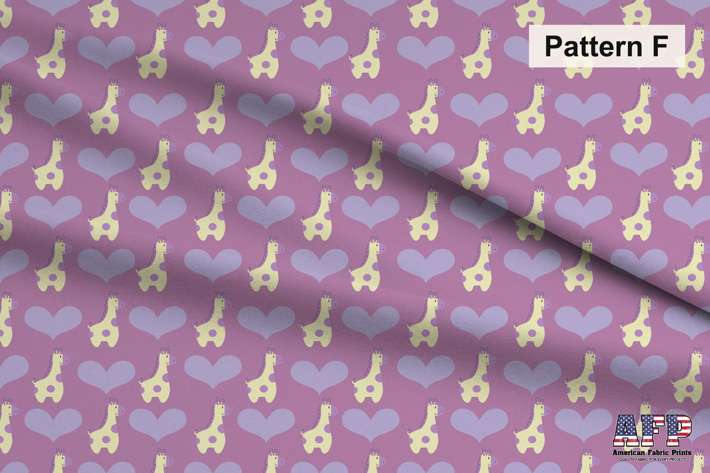 Giraffe Love Fabric Set. Choose Your Patterns. Pattern F Shown. Shop now at American Fabric Prints.
