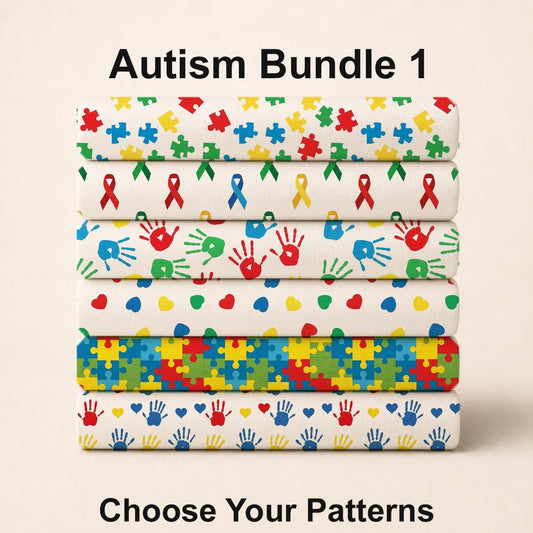 Autism Bundle 1 Fabric Bundle Set - Shop now at American Fabric Prints