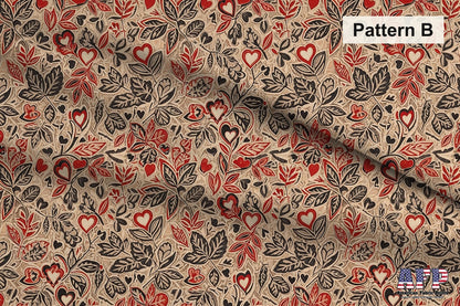 Black + Red Hearts Fabric Bundle Set - Shop now at American Fabric Prints