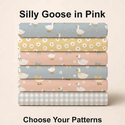 Silly Goose in Pink Fabric Bundle Set - Shop now at American Fabric Prints