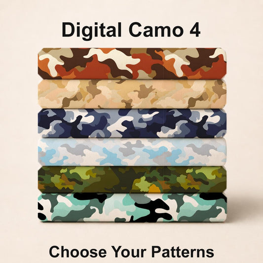 Digital Camo 4 Fabric Bundle Set - Shop now at American Fabric Prints