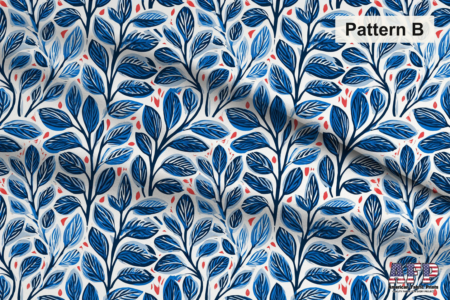 Blue Farmhouse Block Print Fabric Bundle Set - Shop now at American Fabric Prints