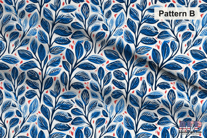 Blue Farmhouse Block Print Fabric Bundle Set - Shop now at American Fabric Prints