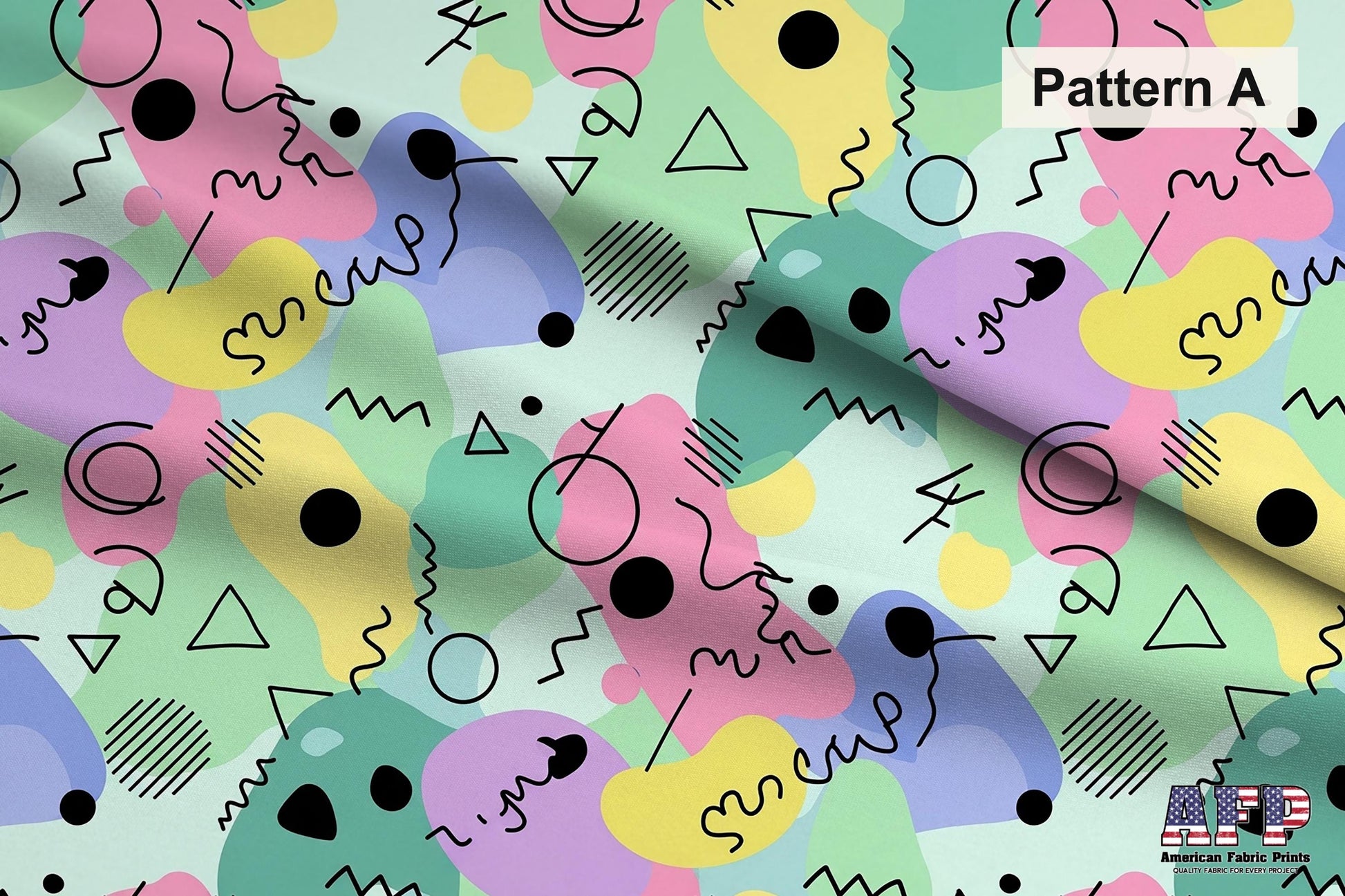 Colorful Abstract 3 Fabric Bundle Set - Shop now at American Fabric Prints