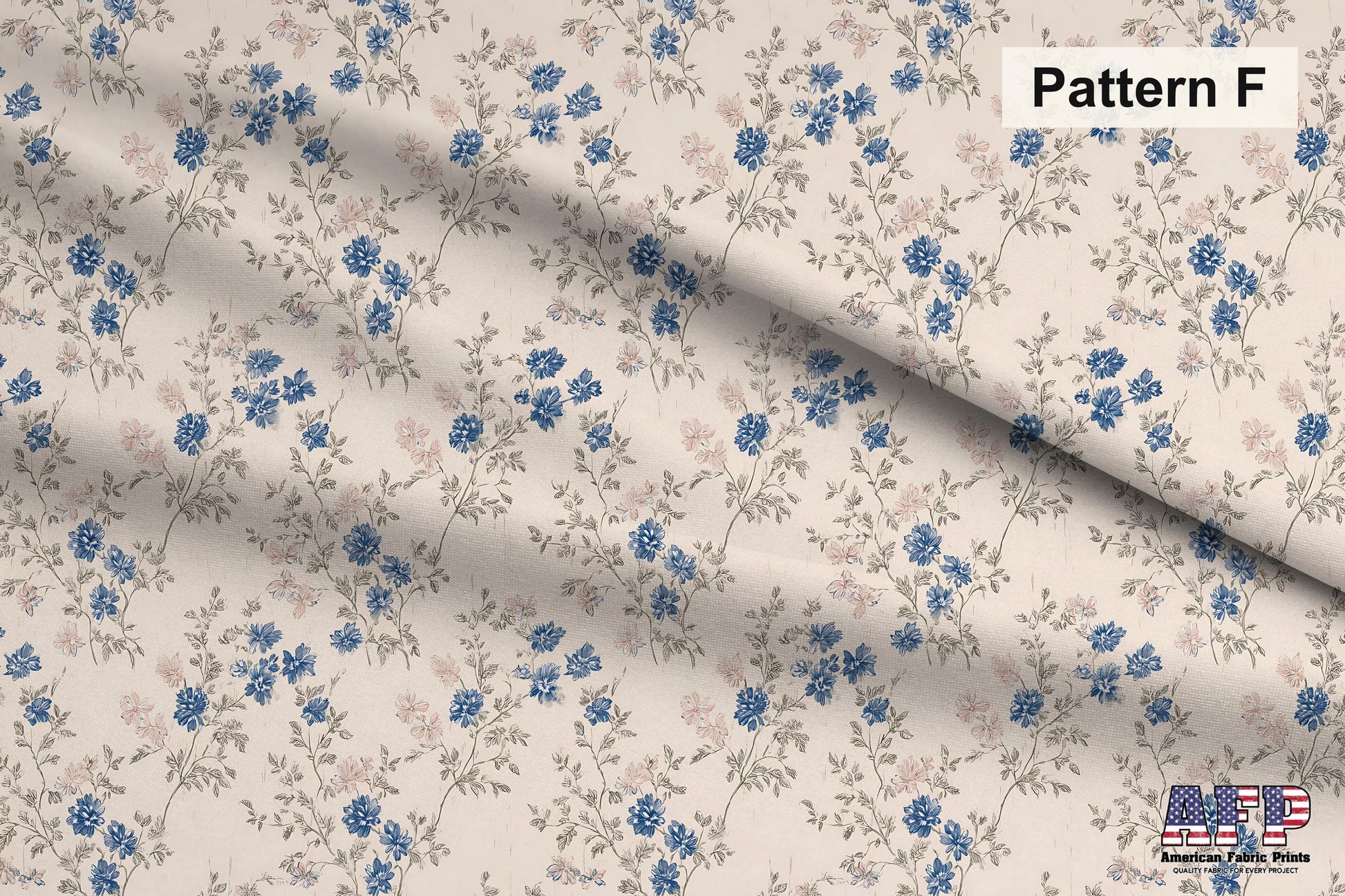 Grandmillenial Pink+Blue Fabric Bundle Set - Shop now at American Fabric Prints