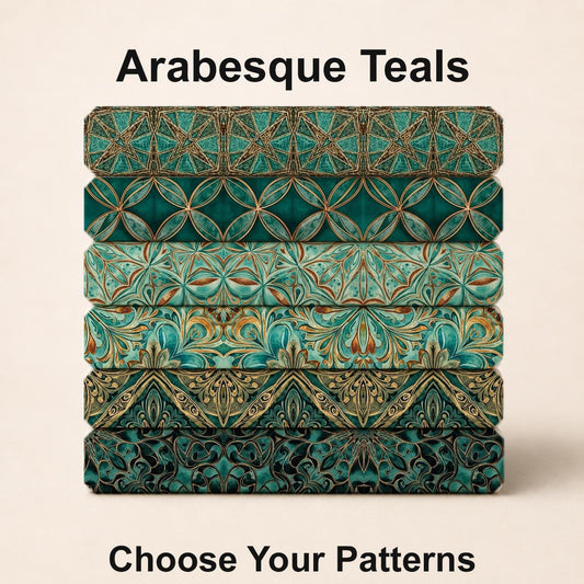 Arabesque Teals Fabric Bundle Set - Shop now at American Fabric Prints
