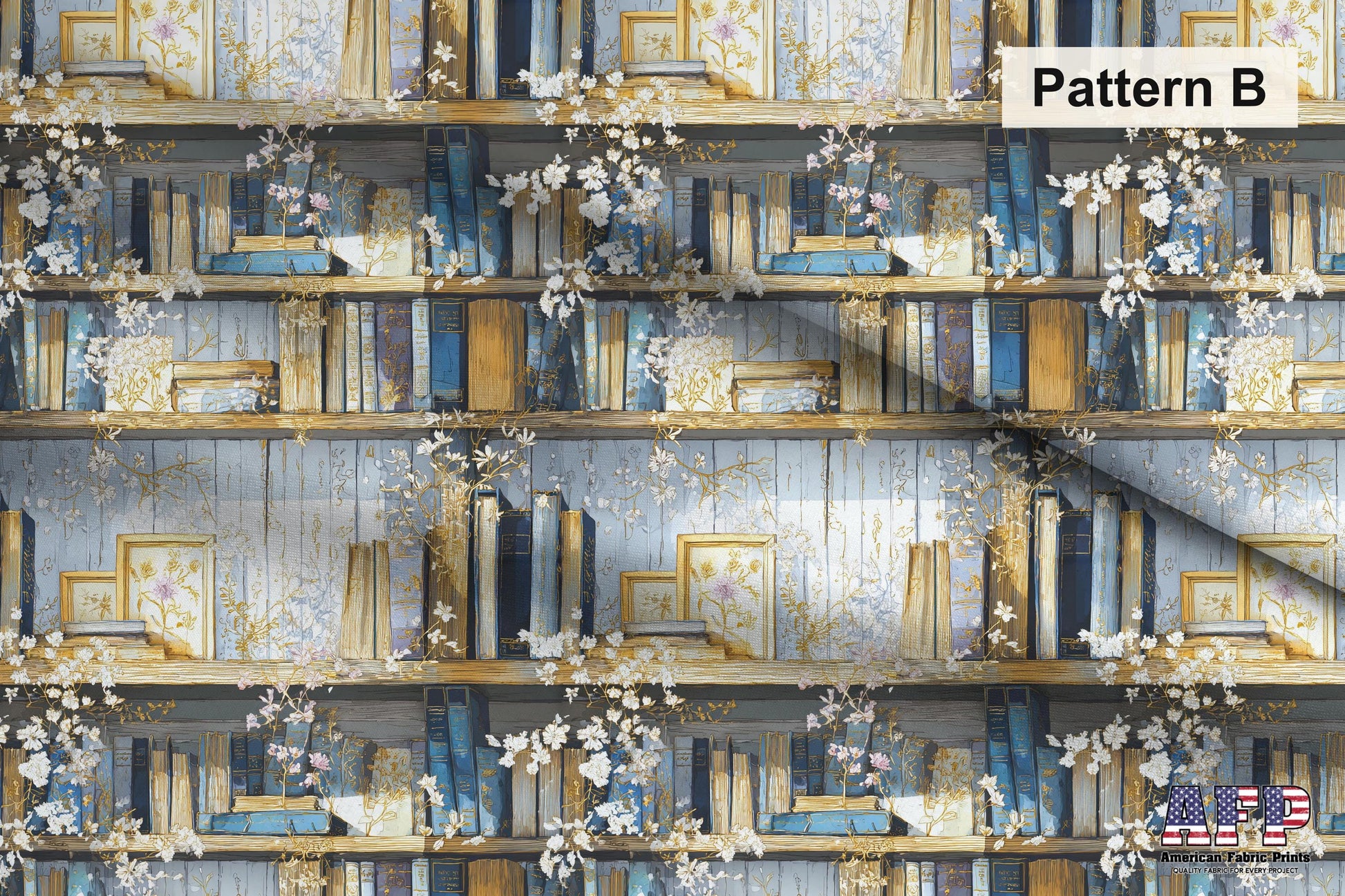 Elegant Bookshelves Fabric Bundle Set - Shop now at American Fabric Prints