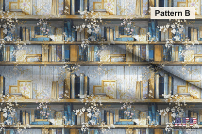 Elegant Bookshelves Fabric Bundle Set - Shop now at American Fabric Prints
