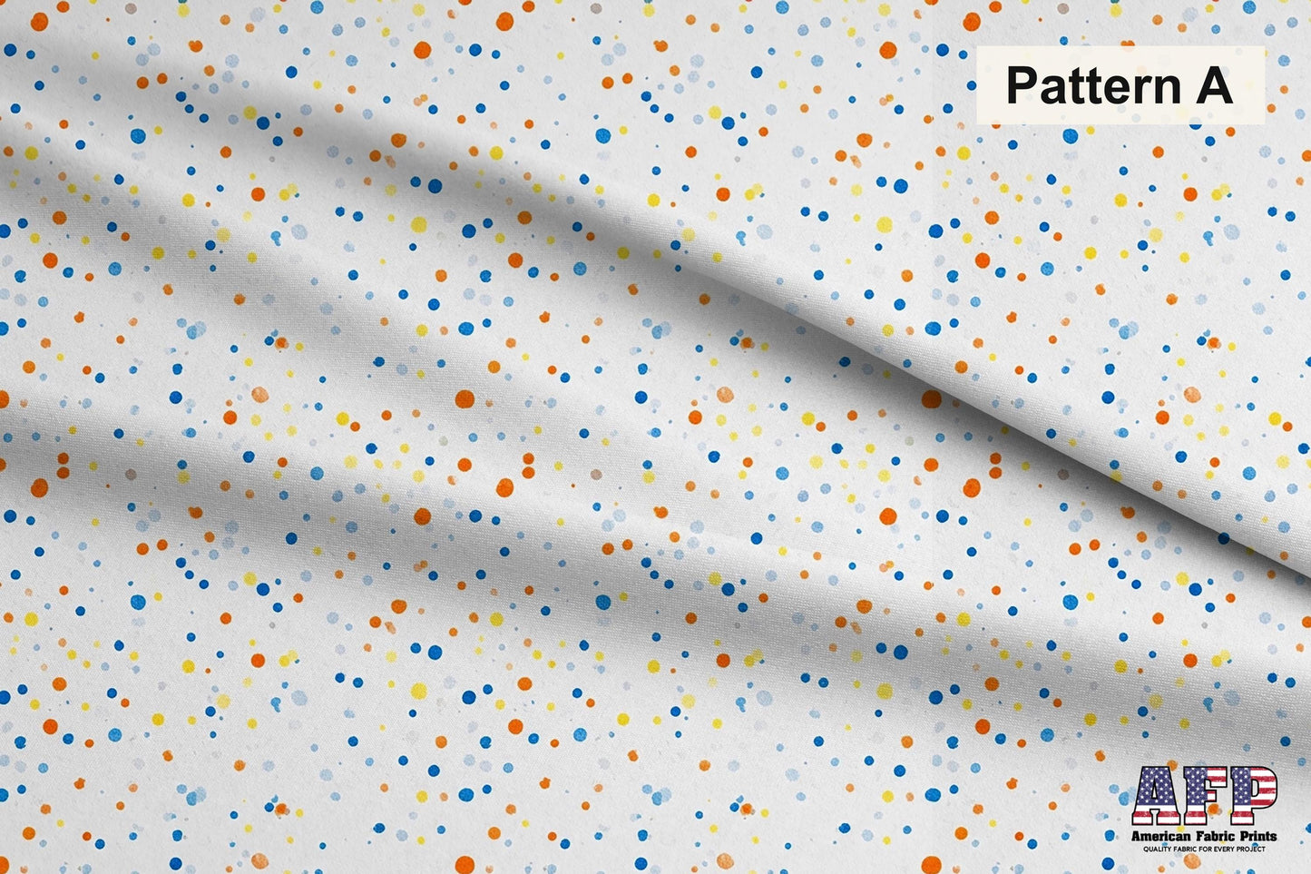 Blue and Orange Daisies 2 Fabric Bundle Set - Shop now at American Fabric Prints