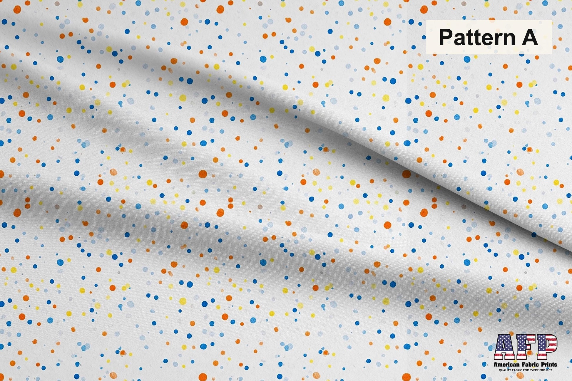 Blue and Orange Daisies 2 Fabric Bundle Set - Shop now at American Fabric Prints
