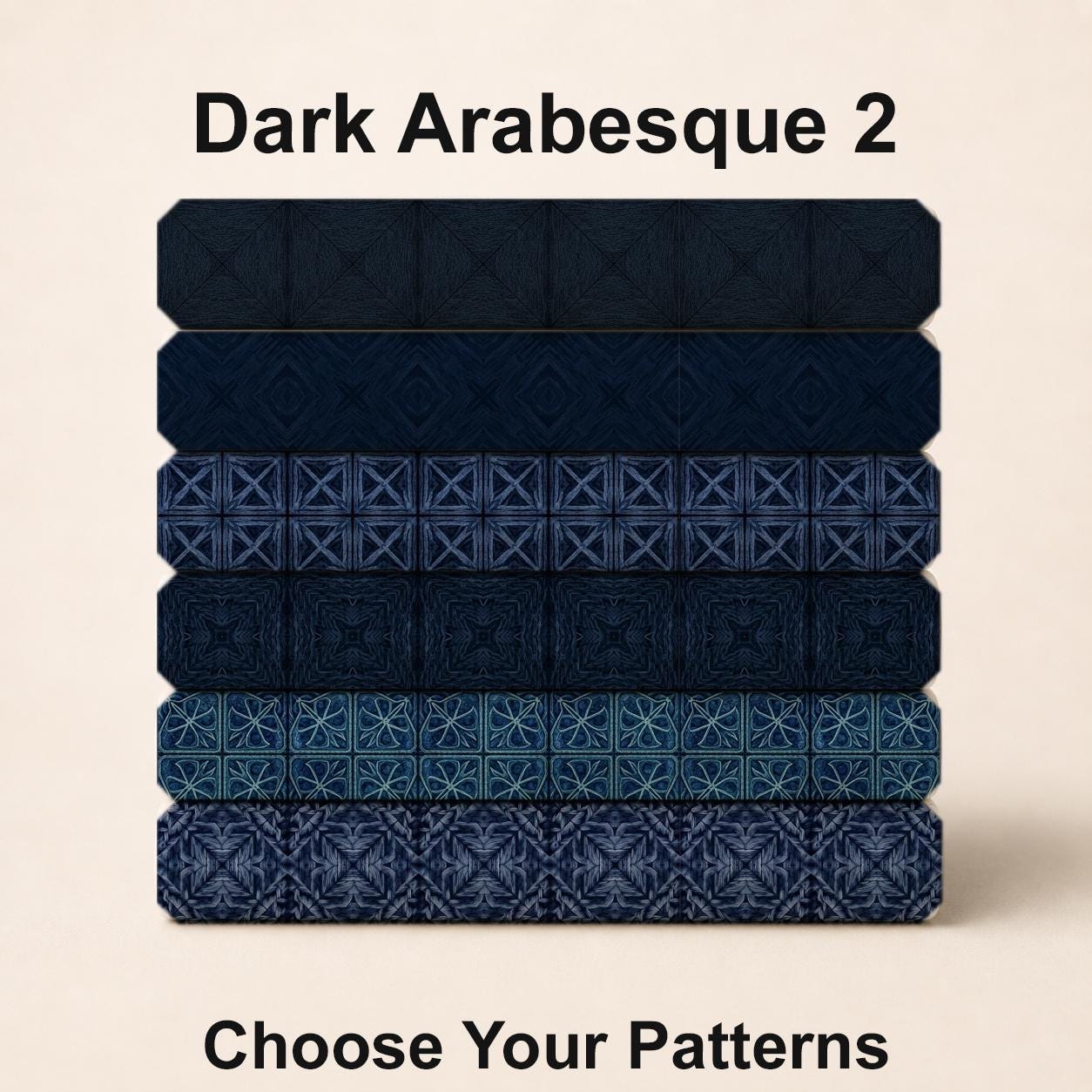 Dark Arabesque 2 Fabric Bundle Set - Shop now at American Fabric Prints