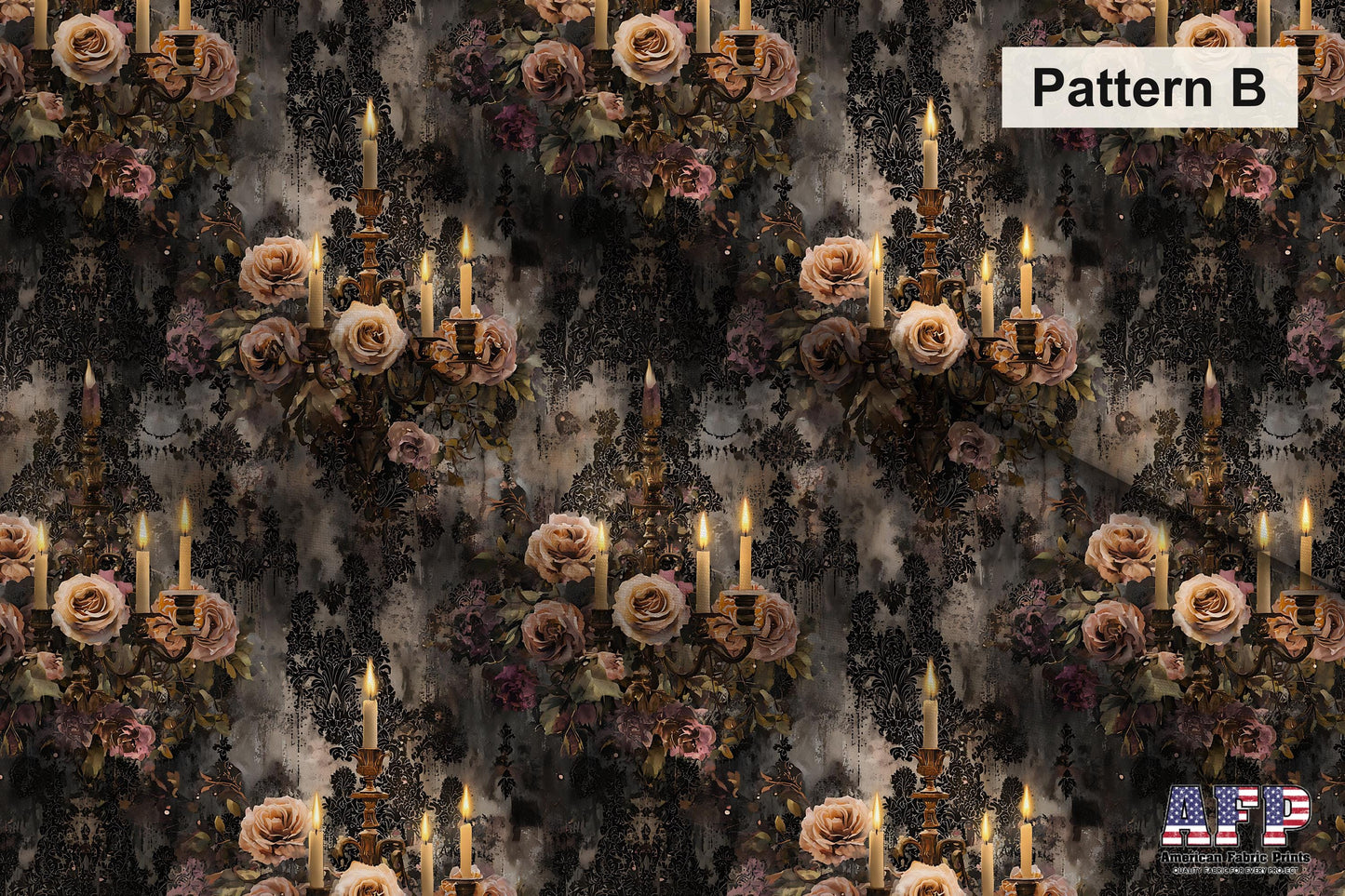 Victorian Goth Floral Fabric Bundle Set - Shop now at American Fabric Prints